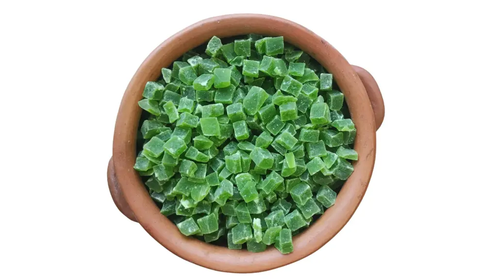 Papaya Deshidratada En Cubos Verde - 1 kg