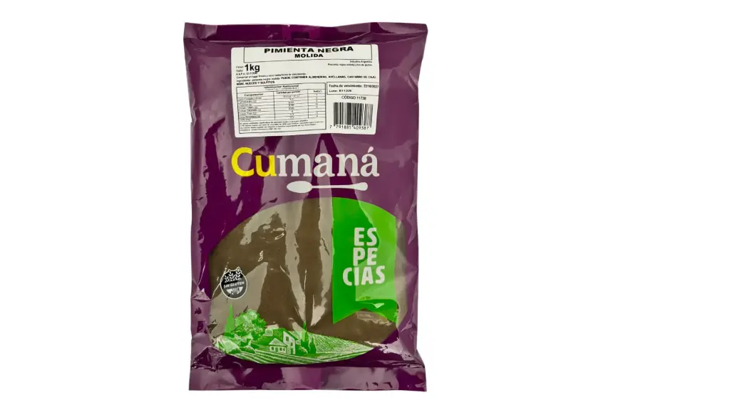 Pimienta Negra Molida CUMANA - 1 kg
