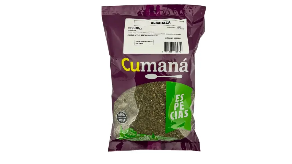 Albahaca en Hojas CUMANA x 500 g - 1 u