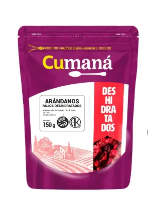 Arandanos Deshidratados Doy pack Cumana x 150 g - 1 u