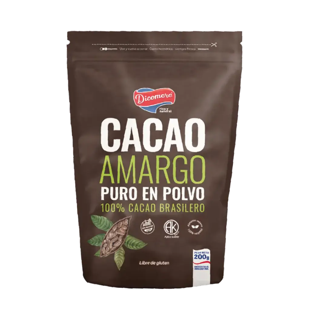Cacao Amargo en polvo  x 200 g  Dicomere - 1 u