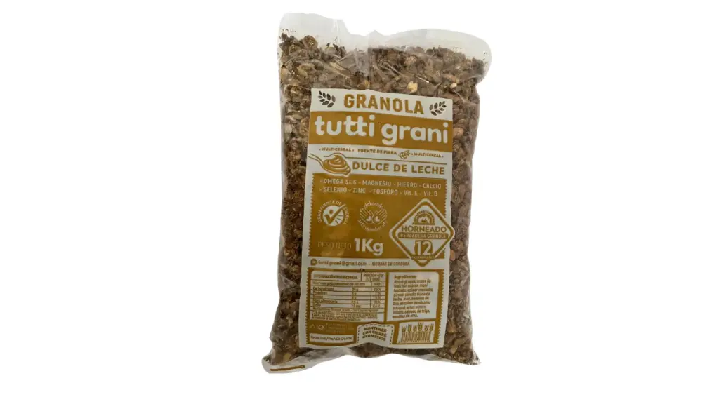 Granola Horneada con Dulce de Leche Tutti Grani x 1 kg - 10 u (bulto cerrado)