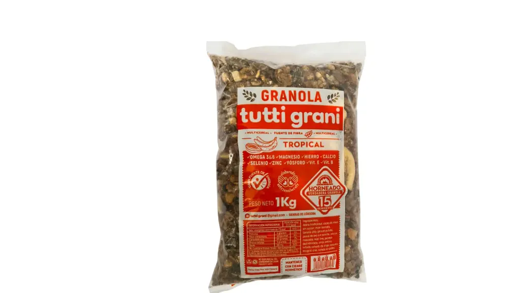 Granola Tropical Horneada Tutti Grani x 1 kg - 10 u (bulto cerrado)