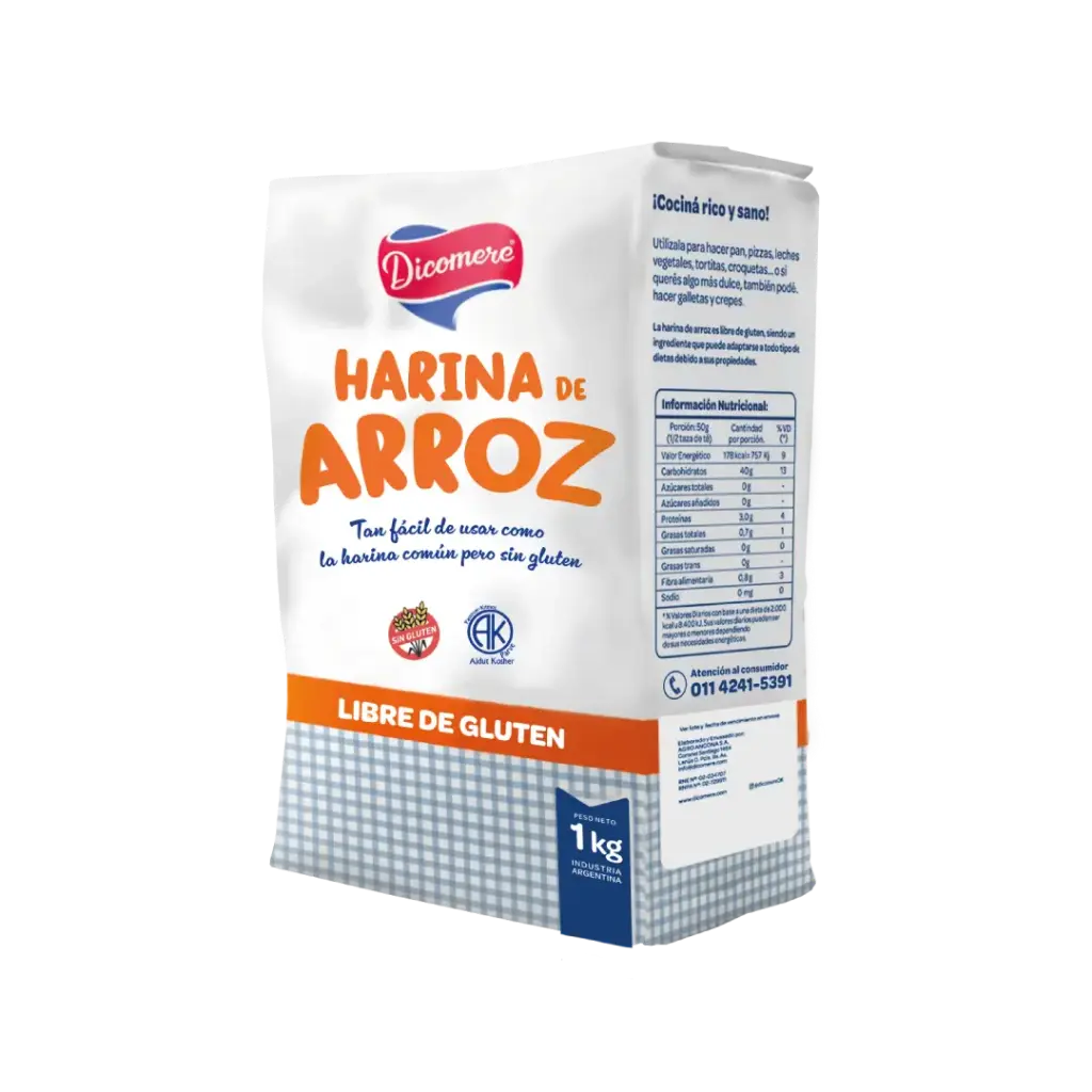 Harina de Arroz  x 1 kg  Dicomere - 1 u