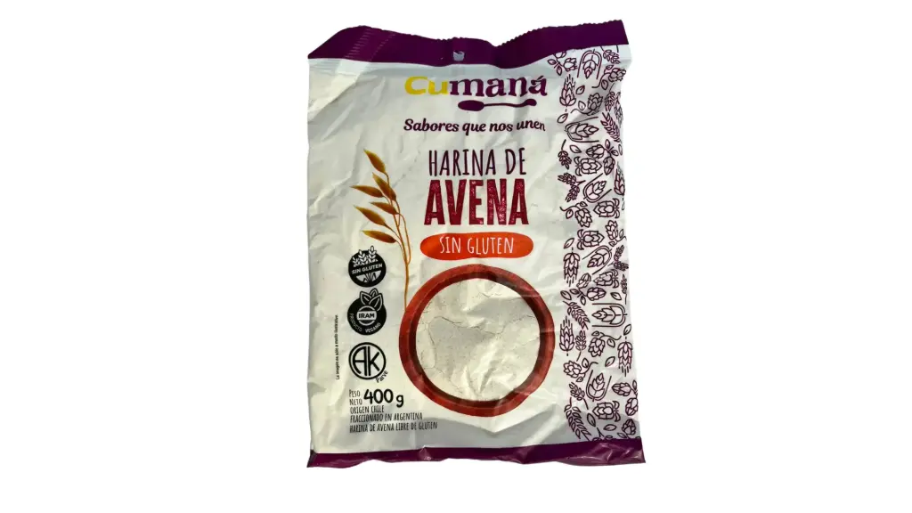 Harina de Avena sin TACC CUMANA x 400 g - 10 u (bulto cerrado)