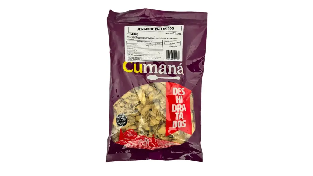 Jengibre en trozos CUMANA x 500 g - 1 u