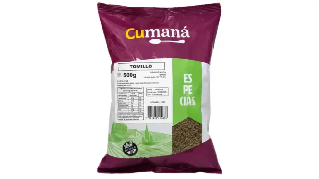 Tomillo CUMANA x 500 Gr. - 1 u