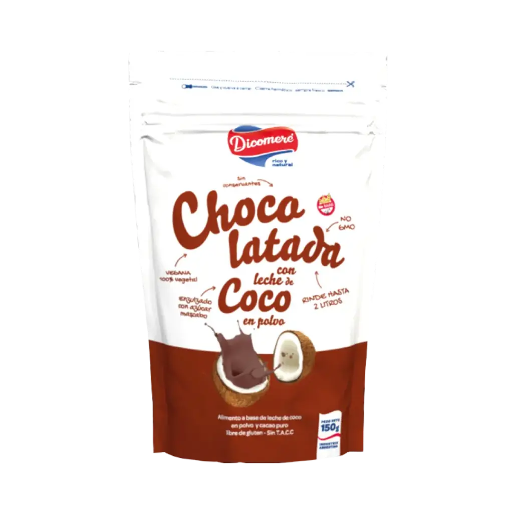 Leche de Coco Chocolatada Vegana Dicomere x 150 g - 1 u