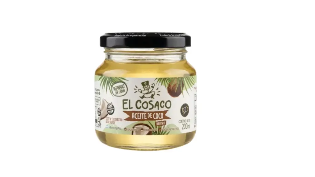 Aceite de Coco Neutro "El Cosaco" x 200 ml - 1 u