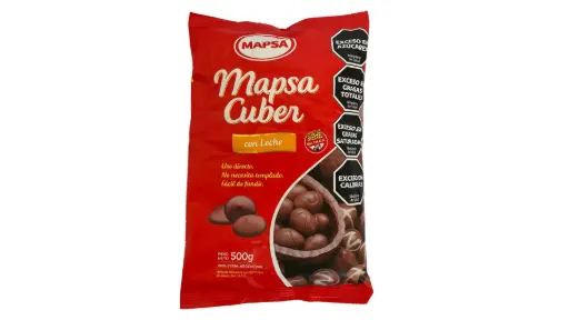 [PRD-CNMCCLX5G1U(C] Chocolate negro  MAPSA cuber con leche x 500 g - 10 u (bulto cerrado)
